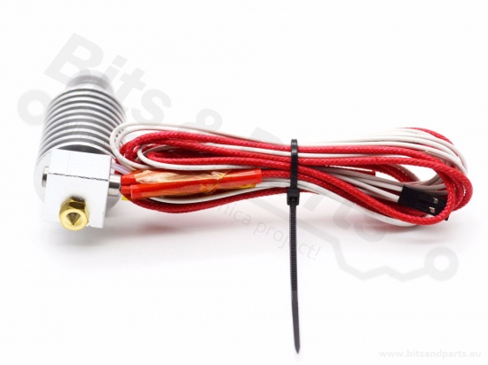 Hotend E3D V5 J-head short/direct aluminium 1,75mm/0,4mm 12V/40W